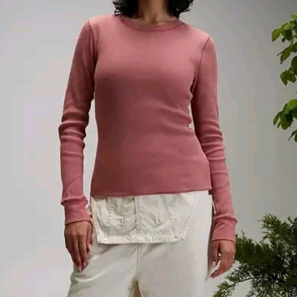NEW! ALPINE DESIGN Women's Peak Sedona Clay Long Sleeve Waffle Shirt